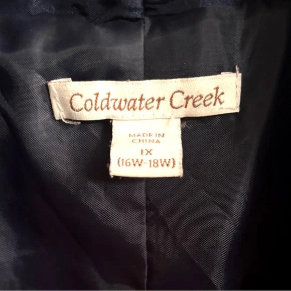 1X Coldwater Creek Midnight Blue Quilted Vest - Picture 3 of 7